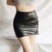 Verve PU Short Sexy Leather Half Bodycon Skirt 8062_ecoleips.com