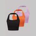 Women's Seamless Ribbed Sleeveless Crop Top Soft Stretchy T-Shirt Vest Versatile Crop Length Multiple Colors Available_ecoleips.com