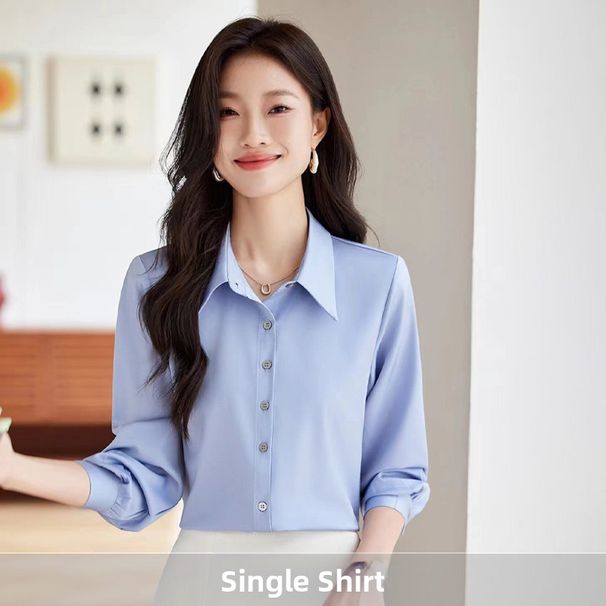 Grey Short Suit Jacket For Petite Women Professional Formal Set With Skirt Sophisticated Elegant Style For Spring Autumn_ecoleips.com