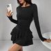 New Women's Clothing Autumn And Winter Solid Color Slim And Thin Temperament Long-sleeved Dress Women's High_ecoleips.com