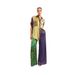 Women's Fashion Printed Tether Suit Color Match Short Sleeve European American Style Holiday Leisure Clothing Set_ecoleips.com