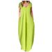 Plus Size V-Neck Summer Dress – Stretchy Milk Silk Fabric, Flowy High-Waist Design, 14 Colors (S-5xl)_ecoleips.com