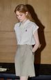 Women's Sleeveless Polo Shirt, Casual Embroidery Blouse, Lightweight Striped Top For Office & Daily Wear, White_ecoleips.com