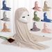 "Solid-Color Scarf With Wave Embellishments – Soft & Stylish Shawl For Women, Multi-Color Options"_ecoleips.com