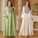 ng2510292 4221 Middle Eastern Cross-border Robe Muslim Elegant Sequin Embroidered Dress Arab Dubai New Style_ecoleips.com