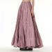 plus Size Women's Flowy Draped Pleated Midi Skirt Loose Fit Slimming Cross Border Style 2026 New Super Large Skirt 11050_ecoleips.com