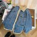 Retro Style Faux Shearling Denim Jacket - Winter Fleece-Lined Thick Denim Jackets & Coats Warm Coat For Women (Blue) Denim_ecoleips.com