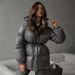 girl Girl Cross-Border Drawstring Slim European And American 2025 Winter New Hooded Zipper Comfortable Warm Cotton Jacket Coat_ecoleips.com