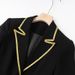 K New Heavy Industry Nail Bead Bordered Temperament Commuter Suit Skirt Package Hip Skirt Suit+Half Skirt_ecoleips.com