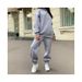 Women’s Sporty Hooded Tracksuit Set – Lightweight Polyester Jogger & Zip-Up Hoodie (8 Colors, S-2XL)_ecoleips.com