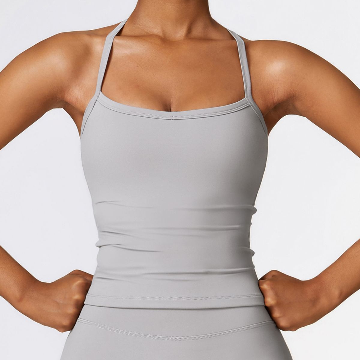 Women's Clothing Sanded Beautiful Back Yoga Vest Quick Drying Fitness Top Outer Wear Running Sports Vest Female_ecoleips.com