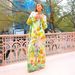 Women's Clothing Fashion Personality Printing Lace Up Color Matching Holiday Leisure Tether Suit_ecoleips.com