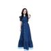 Women's Clothing Summer Retro Single Breasted Loose Casual Ruffled Short Sleeved Denim Dress_ecoleips.com