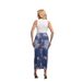 Women's Clothing Printed Mid Length Denim Skirt Spring And Summer New Large Size Women's Denim Skirt_ecoleips.com