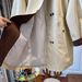 Women’s British-Style Contrast Collar Trench Coat – Relaxed Fit Mid-Length Jacket (Polyester, S-XXXL, Khaki/Brown Colorblock)_ecoleips.com