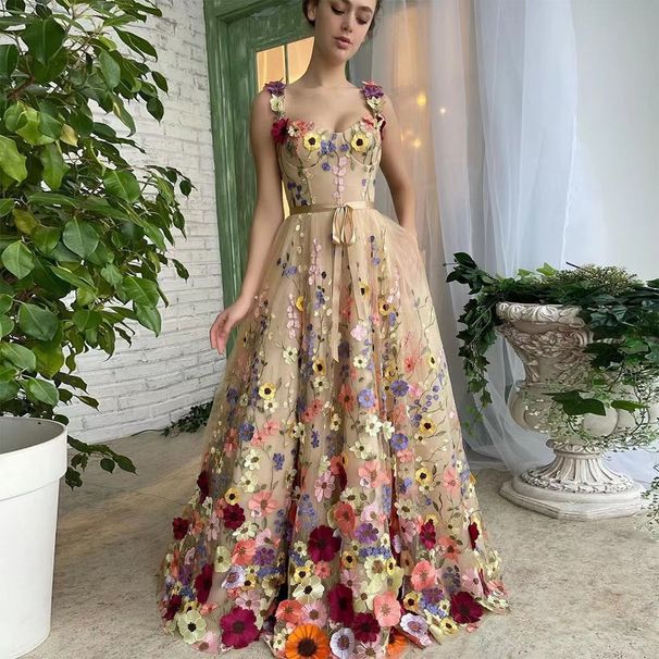 women's three-dimensional flower fashion embroidered flower hip sexy dress_ecoleips.com
