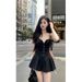 Black Strap Sexy French Style High-End Summer New Light Short Dress Women's Clothing_ecoleips.com