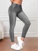 Foreign Trade Mid-Waist Jeans For Women Summer 2026 New Vintage Washed Slim Fit Elastic Versatile Casual_ecoleips.com