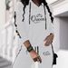 Fashionable Casual Two Piece Set Printed Hooded Long Sleeved Pants For Vacation_ecoleips.com