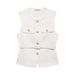 Aria Basics ZARZ Custom-made European And American Style New Women's Clothing Classic Fashion Versatile Belted Sequined Woolen Vest_ecoleips.com
