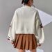 Women’s Clothing Spring And Autumn Jacquard Sweater New Style Outer Wear Loose Casual Knitted Cardigan_ecoleips.com
