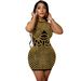 Women's Clothing Summer New Clothing Sexy Tight Sleeveless Hot Diamond Nightclub Dress For Women_ecoleips.com