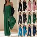 Summer Women's Casual Sleeveless Jumpsuit Square Neck Slim Wide Leg Overalls_ecoleips.com