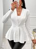 2025 Autumn Cross-Border European American Women's Clothing Thick Slim Fit Fashion Jacquard Blazer For And_ecoleips.com