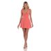2026 Spring/Summer New Sweet Solid Color Chiffon Backless Strap Dress Elegant Commuting Cross-Border Women's Clothing_ecoleips.com