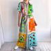 Women's Clothing Linen Short Sleeved Loose Casual Lace Up Cardigan Dress_ecoleips.com