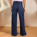 2025 Spring New Style Foreign Trade Wholesale European And American Women's Fashion Lace-Up Stretch Denim Straight-Leg_ecoleips.com