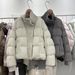 girl Girl Down For Women 2025 Winter New Short Style Petite Puffer Jacket Stylish Knitted Patchwork Korean Loose Coat_ecoleips.com
