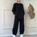 Women's Clothing Hot Selling Cross Border Autumn/Winter Women's Fashion Casual Solid Color Round Neck Long Sleeve Fashion Sports Suit Versatile_ecoleips.com