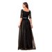 Cross-Border New Long Splicing Large Hem European And American V-Neck Evening 2025 Lace Off-Shoulder Princess Dress_ecoleips.com