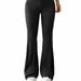 Voya 2026 Women's Versatile Commuting Slim Casual Pants Waist Fitted Leisure Pants, Spring And Summer Elastic Waist Color-Blocking Wide-Leg Long Pants_ecoleips.com