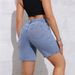 Women’s Clothing Summer New High Waist Straight Casual Three Quarter Pants_ecoleips.com