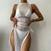 Women's Clothing New Swimsuit Bikini Bikini Multi Color Solid Color Long Skirt Sexy Split Three Piece Female Swimsuit_ecoleips.com