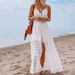 Women's Clothing Sexy Sling Splicing Casual Jumpsuit For Women Hollow Design Home Vacation INS Style For Formal & Casual For Women_ecoleips.com