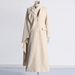Modest Abaya Dress Minimalist Long Coat – Tailored Notch Collar Trench With Stretch Polyester For Effortless Elegance_ecoleips.com