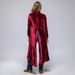 Women's Clothing Velvet Long Cardigan Solid Color Retro Split Coat Windbreaker Loose Coat_ecoleips.com