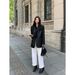 Women's Elegant Black PU Leather Blazer Loose Fit Spring Autumn New Style Sophisticated Outerwear_ecoleips.com