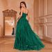 "Timeless Elegance Silk Chiffon Evening Gown Cultural Versatile Design For Weddings & Galas (S-XL, Black/White/Emerald)"_ecoleips.com