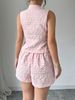 K Ladies' Elegant Solid Color Sleeveless Vest And Shorts Two-piece Set_ecoleips.com