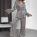 Cross-Border New Printed Loose Satin Long-Sleeve Long-Pants Pajamas Two-Piece Set European And American Autumn_ecoleips.com