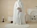 Abaya Dubai Women's Elegant Long Robe Bridesmaid Dress Three-Piece Set MOA044_ecoleips.com