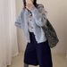 Aria Basics Aria Basics Korean-style Autumn Winter Knit Cardigan For Women, Loose And Casual Style, 2025 New Patterned Sweater Jacket, Short Top_ecoleips.com