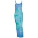 European And American Style 2025 Summer New Sexy Fashion Gradient Print Strap Slim-fit Bodycon Dress For Women_ecoleips.com