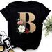 Women's Clothing Women's Comfortable Casual Printed Crew Neck T-Shirt_ecoleips.com