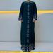 Verve 2025 New Style Hotfix Rhinestone Pattern Muslim Dress Plus Size Women's Long Robe W-028 Solid Color_ecoleips.com