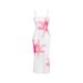 Women's Floral Print Sleeveless Suspender Dress - Elegant Long Maxi Skirt With Adjustable Straps_ecoleips.com